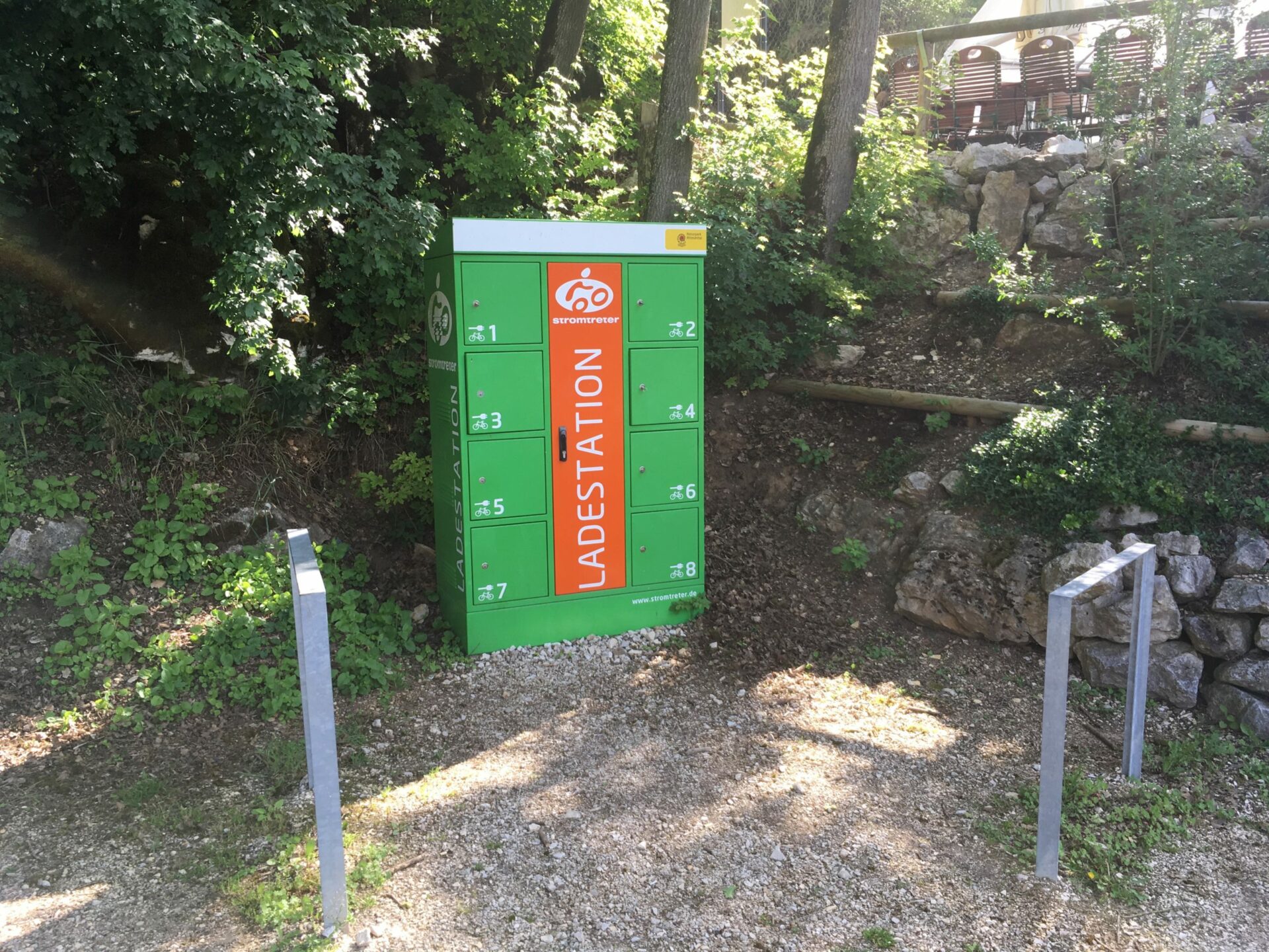 eBike-Ladestelle am Zelt- und Wohnmobilstellplatz Hammermühle