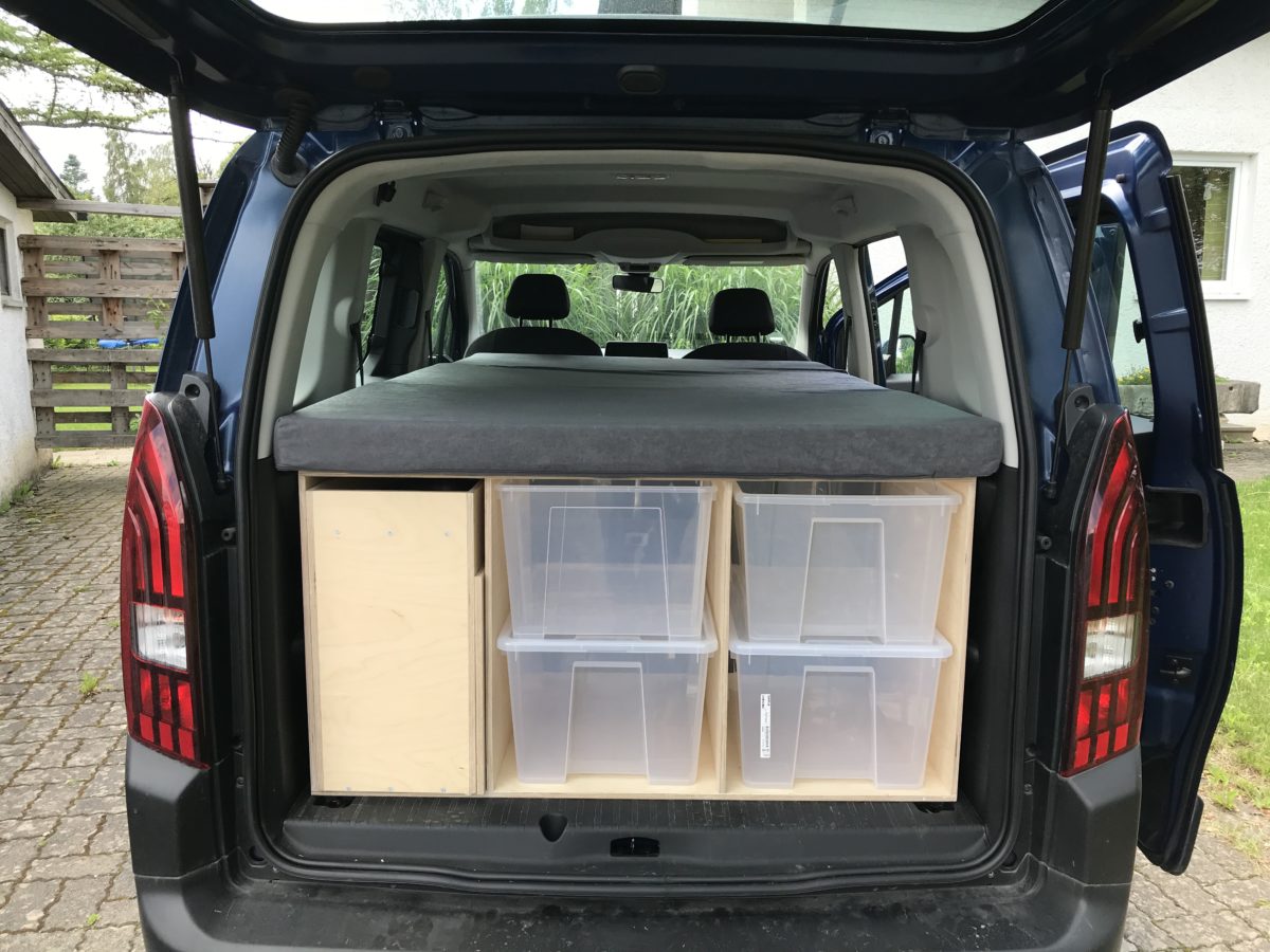 Unsere Peugeot Rifter DIY Campingbox: Die Bauphase von der Platte zur  fertigen Box – Camping mit dem Hochdachkombi